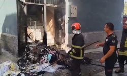 Paniğe neden olan ev yangını kısa sürede söndürüldü