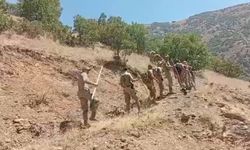 Hakkari’deki orman yangınlarında askerler ve köylüler seferber oldu