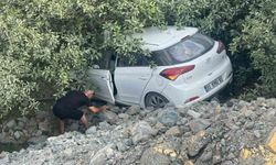 Kontrolden çıkan otomobil bahçeye uçtu: 1 yaralı