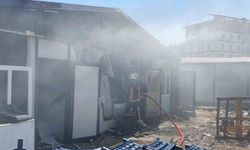 Malatya’da şantiyede korkutan yangın