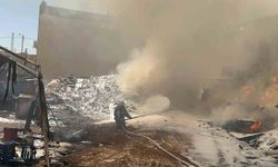 Kahramanmaraş’ta ahşap palet üretim tesisi yangını
