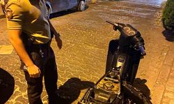 Bekçilerin dikkati çalıntı motosikleti yakalattı