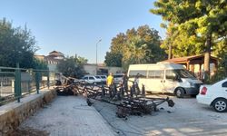 Kömür yüklü kamyon, az daha faciaya neden oluyordu