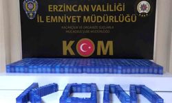 Erzincan’da bin paket makaron ele geçirildi