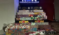 Adana'da kaçak 18 bin 310 paket sigara ve 34 bin paket pipo tütünü ele geçirildi