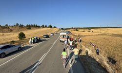 Karabük'te tarlaya devrilen otomobildeki 5 kişi yaralandı