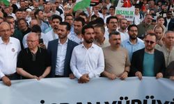 Bursa'da Gazze'ye destek yürüyüşü düzenlendi