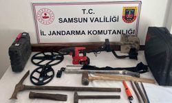 Samsun'da izinsiz kazı yapan 3 kişi suçüstü yakalandı