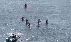 Boğulmak üzereyken son anda kurtarıldı: O anlar kamerada