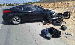 Emet’te otomobille motosiklet çarpıştı: 1 yaralı