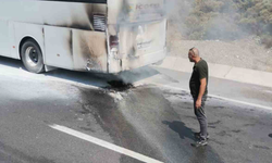 Menteşe’de yolcu otobüsünde yangın paniği