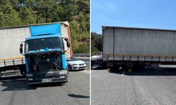 Arızalanan Tır İzmir - Manisa yolunu kapattı