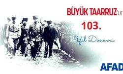 Afet ve Acil Durum Yönetimi Başkanlığı (AFAD)30 Ağustos Zafer Bayramını kutladı.