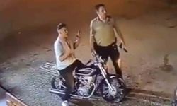 İki genç, bekçilerden böyle kaçtı