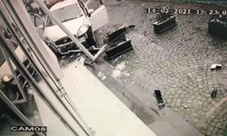 Bolu Dağı’nda kontrolden çıkan otomobil işletme otoparkına daldı: O anlar kamerada