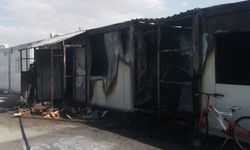 Kahramanmaraş’ta konteyner kentte yangın