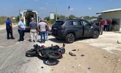 Serik’te cip ile motosiklet çarpıştı: 1 yaralı