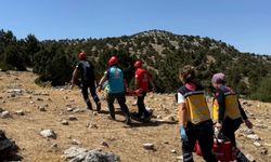 Isparta’da kayalıklardan düşen kadın operasyonla kurtarıldı