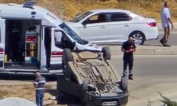 Elazığ’da otomobil takla attı: 1 yaralı