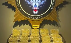 Malatya’da 12 kilo 800 gram esrar ele geçirildi