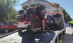 Trafik ekiplerinden sıkı denetim: 15 motosiklet trafikten men edildi