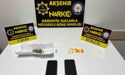 Akşehir’de 2 kişi uyuşturucudan tutuklandı