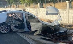 Otomobil ile tanker çarpıştı: 2 yaralı