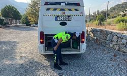 Gazipaşa’da jandarma ve polisten servislere sıkı denetim