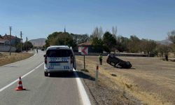 Konya’da otomobil şarampole devrildi: 4 yaralı