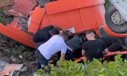 Zonguldak-Ereğli kara yolunda tır devrildi: 1 yaralı