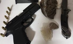 14 yıl 6 ay hapis cezası ile aranan hükümlü silah ve uyuşturucuyla yakalandı