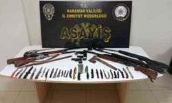 Karaman’da uyuşturucu ve ruhsatsız silahlar ele geçirildi: 8 kişi tutuklandı