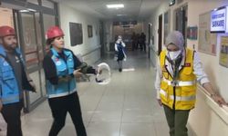 Sarıkamış Devlet Hastanesi’nde yangın tatbikatı gerçeği aratmadı