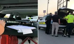 Eyüpsultan'da konvoy yaparak yarışan 12 sürücüye para cezası verildi
