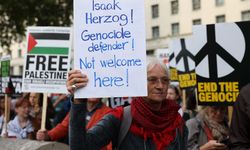 İsrail Cumhurbaşkanı Herzog Londra'da protesto edildi