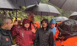 Bakanlar Uraloğlu ile Bak, Çamlıhemşin-Ayder Yaylası yolunda incelemede bulundu