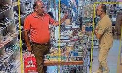 Müşteri gibi geldiği mağazadan ayakkabıyı böyle çaldı