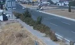 Elazığ’daki kaza güvenlik kameralarına yansıdı