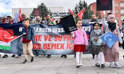 Erzurum'da sağlık çalışanları 98 haftadır Gazze için yürüyor