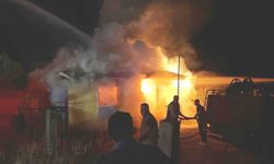 Hisarcık’ta bağ evinde korkutan yangın
