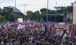 İtalya'da İsrail'in Gazze'deki soykırımı ve işgali protesto edildi