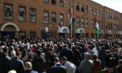İngiltere'nin Filistin Devleti'ni tanımasının ardından Londra Temsilciliğinde bayrak töreni yapıldı