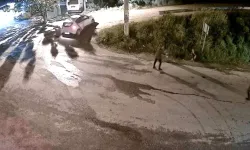 Aydın'da bir kişinin yaralandığı silahlı kavga güvenlik kamerasınca kaydedildi