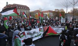 Berlin'de Filistin'e destek gösterisi düzenlendi
