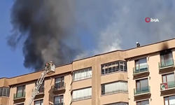 Kayseri’de korkutan çatı yangını