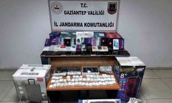 Gaziantep’te 1 milyon TL değerinde elektronik eşya ele geçirildi: 1 gözaltı