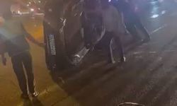 Diyarbakır’da otomobil takla attı: 1 yaralı
