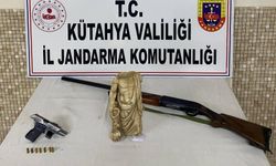 Kütahya’da tarihi eser operasyonu: Milattan önce 5. yüzyıla ait heykel ele geçirildi