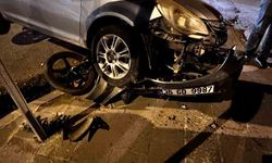 Kars’ta otomobil ile motosiklet çarpıştı