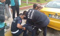 Ayağı mazgala sıkışan şahsı itfaiye ekipleri kurtardı